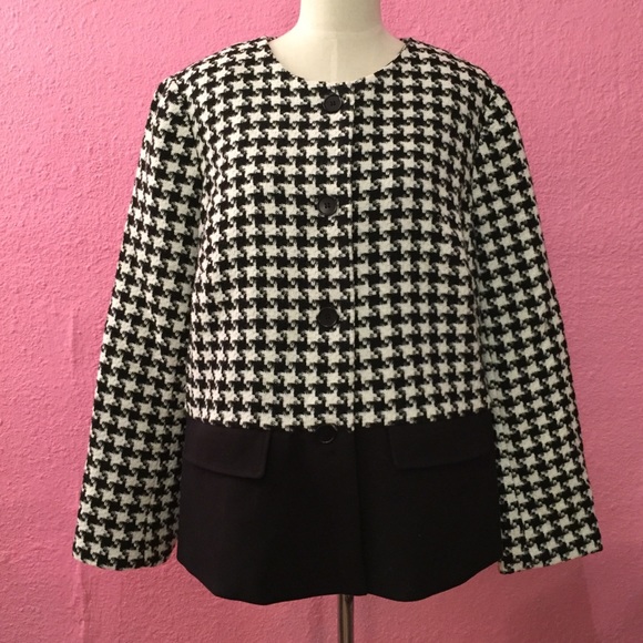 Talbots Jackets & Blazers - Talbots Houndstooth blazer jacket topper